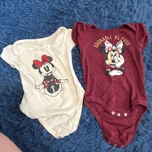 Minnie Mouse Onesies 6-9m
